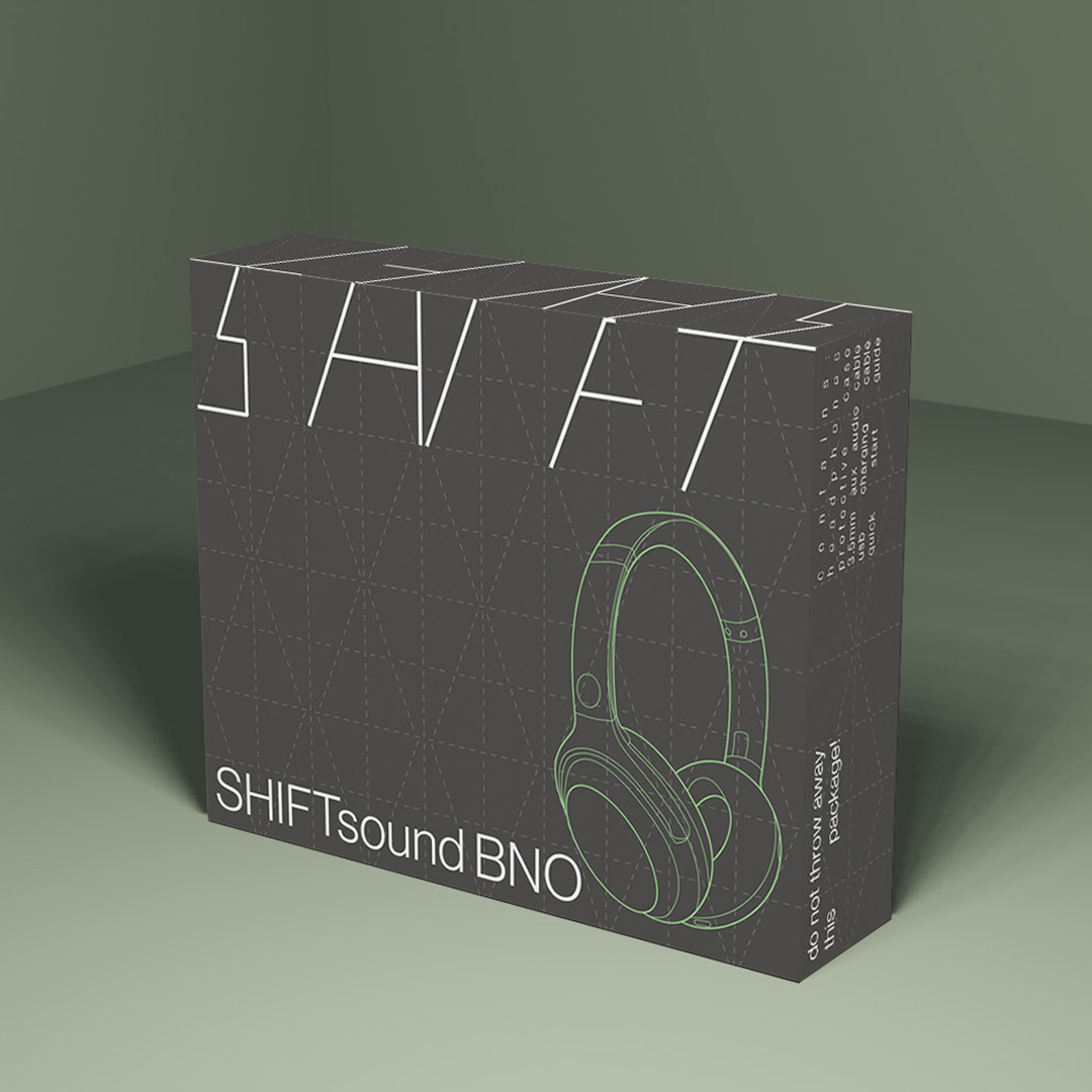 Grey cardboard box